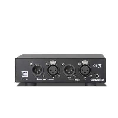 Live Recording Large Diaphragm Dual Condenser Microphone Can Use 48V Phantom Power USB Power Supply Voltage Regulation