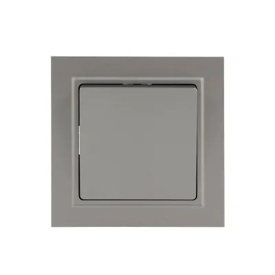 For 1 Gang Single Pole Electric Wall Switch Durable PC Plastic with Max. Current 10A IP20 Rated 250V Residential Use