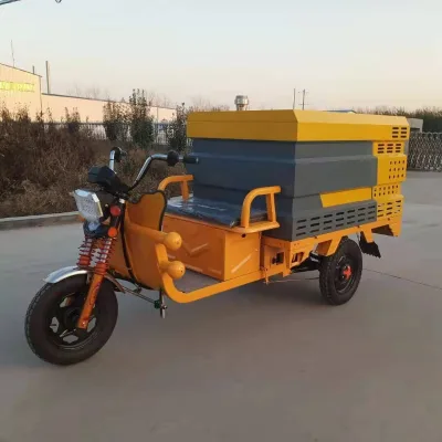 Electric High Pressure Cleaning Tricycle 600L Water Tank Municipal Sanitation Vehicle for Road Wall Graffiti Stain Cleaning