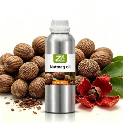 Manufacturer Custom Nutmeg Oil Natural Fragrance Essential Oil for Cosmetic and Home Fragrance Bulk Supply