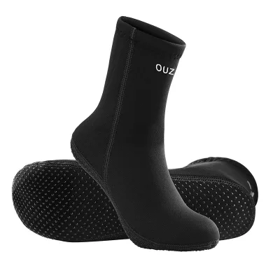 Custom 3mm Waterproof Neoprene Diving Socks for Women & Men-Long Swim Surf Wet Suit Socks OUZO Brand