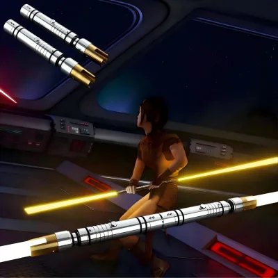 Realistic Design Bastila Shan Saber Cosplay Toy Luminous Immersive Audio Sound Fonts Light-up Toys Sword Lightsaber
