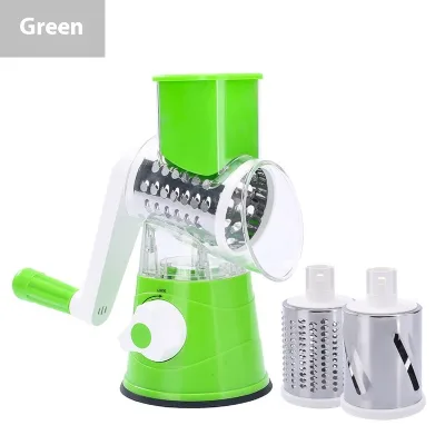 Machinery Industrial 3-in-1 Hand-Cranked Vegetable Cutter Multi-Functional Rotary Grater