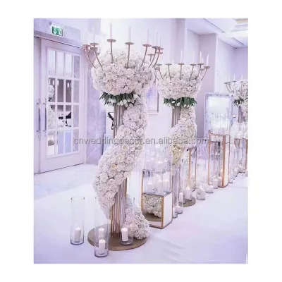 Hot Sales Big Tall Centerpiece Wedding Backdrop Stand Wedding Flower Stand for Wedding Party
