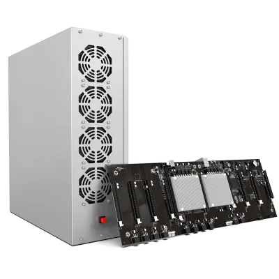 Ready Stock X79 Motherboard case 9 Gpu Chassis Serve Support Rtx 3060 Graphics Card for X79 Chassis Pc Motherboard case