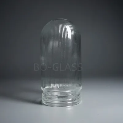 Clear Screw Thread Glass Lamp Shade