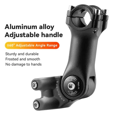 Mountain Bike Raise Erect Bicycle Stem Aluminum Alloy 25.4/ 31.8mm Caliber Adjustable Height Enhancer Handlebar