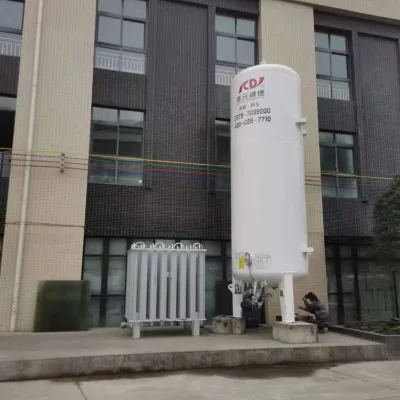 50m3 8bar Vertical Vacuum Powder Adiabatic Liquid Oxygen Tanks for Sale