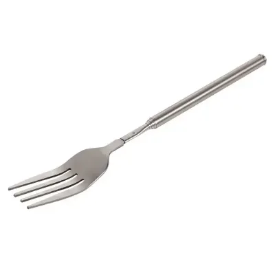 Retro Fork BBQ Telescopic Extendable Dinner Fruit Dessert Long Handle Fork Stainless Steel Cutlery Fork Tableware Bento Box
