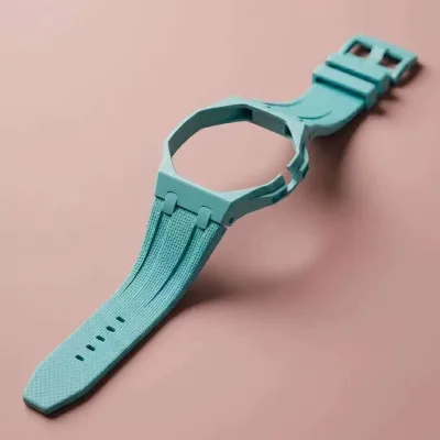 Luxury Fashion New Design Silicone Rubber Breathable Soft Band Watch Strap with Rubber Buckle for Joint Venture Watch