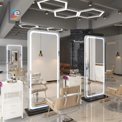 Grocery Store Shelf Furniture Design Hairdressing Gondola Display showcase Design OEM