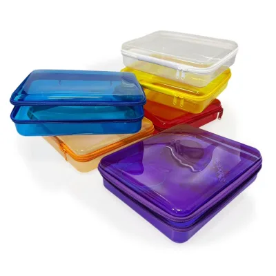 SYY Classic Pet EVA Zipper Case Travel Essentials Small Clear Waterproof Shockproof RFID Feeding Time Reminder Toy Storage Case