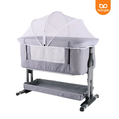 Cunas De Bebes Luxury Crib Baby Bed Bassinet Travel Kids' Baby Crib Bed With Breathable Net