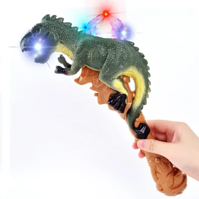 Disco Prism Ball T-Rex Visual Effects Led Baby Light up Dinosaur Wand Toys