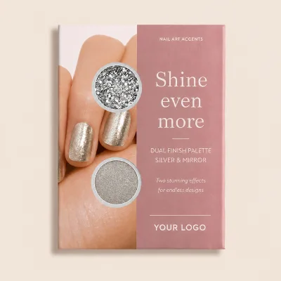 Silver Mirror Effect Sparkling Cellulose Manicure Decoration Nail Art Glitter Mirror Nail Powder Nail Chrome Powder
