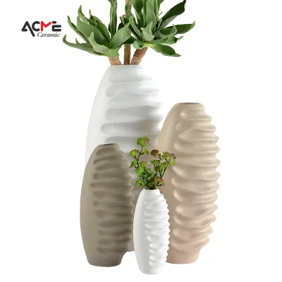 Modern Nordic Ceramic Flower Vase Body Shape Ceramic Living Room Vases for Flowers Home Decor Modern Simple Decorations