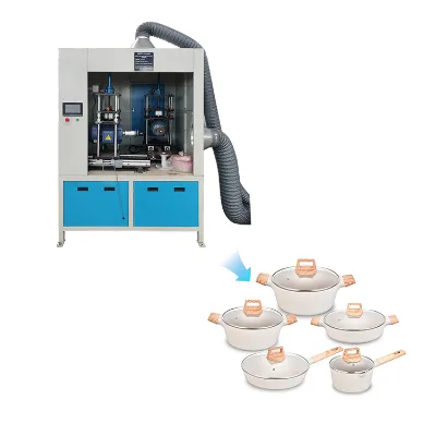 Cookware Production Line Cookware Manufacturing Equipment Cookware Bottom Polisher Pot Bottom Polisher Polishing Machine