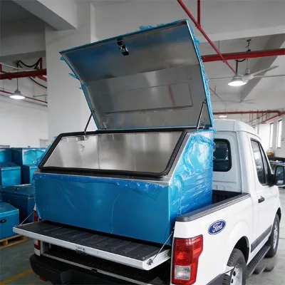 Factory Direct Customizable Waterproof Aluminum Camper Box for Truck 1000-2000L Capacity Powder-Coated Finish Lockable Doors