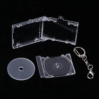 Wholesale Mini CD Case Keychain NFC Album Blank 8CM Min CD Jewel Case for DIY