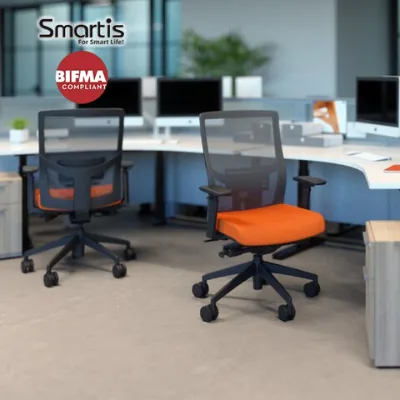 Ergonomic Mesh Executive Office Chair with Adjustable Lumbar Support and 135 degree Reclining for Home Office