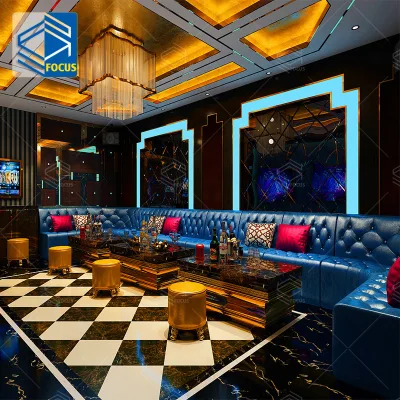 Fashion Party Club Supplied Furnishing Whiskey Bar LED Light Night Club Chairs Furniture