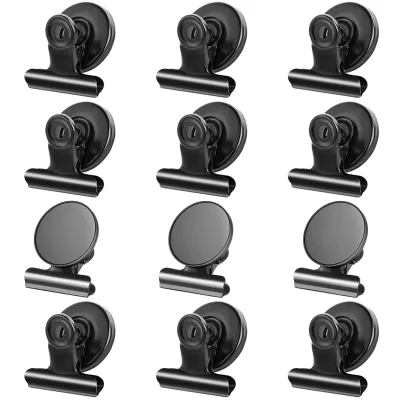 Refrigerator Magnet Hook Clips with Magnet 30mm Perfect Fridge Calendar Kitchen Office Magnets
