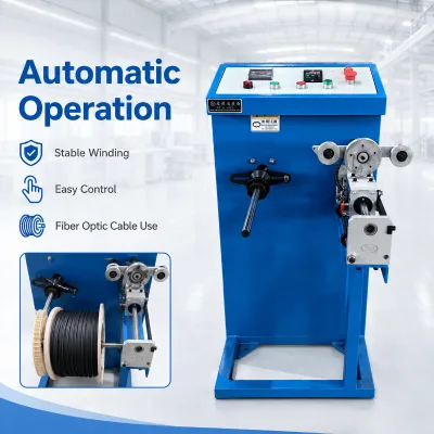 High Efficiency GS Brand 300r Min Speed Industrial Heavy Duty Automatic Operation Fiber Optic Winding Machine Cable Processing