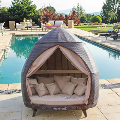 Top Quality Outdoor Day Bed Garden Furniture Outdoor Bed Pool Lounger Outdoor Couch Daybed