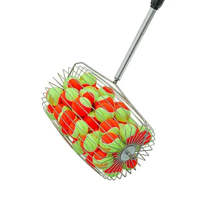 Customs Professional Portable Tennis Ball Picker Telescopic Handle Collector Training Equipment