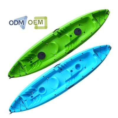 OEM 3-Seat Fishing Kayak Pedal FishingAdult Canoe Kayak for Water Sports Length 4m for Rivers