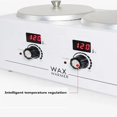 Professional Metal Electric Double Wax Warmer Pot Heater for Body & Hands/Feet Hair Removal