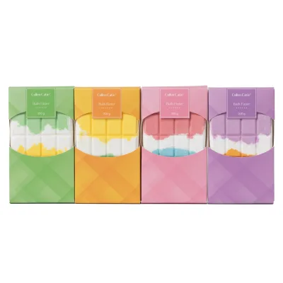 200g Square Bath Fizzer With Different Colors