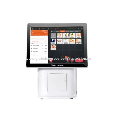 15 inch Dual Screen POS Terminal with Bluetooth 5.0 and PCI PTS 5.1 Certified Secure Cash Register