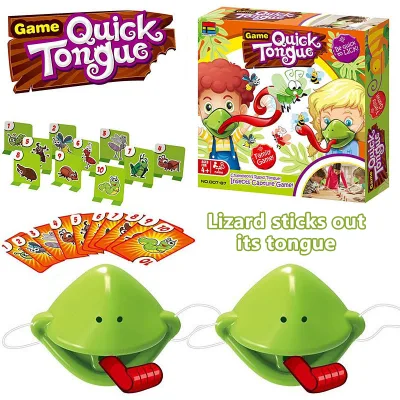 Hot Sale Interactive Educational Toys Lizard Shape Capture Quick Tongue Fun Family Game for Kids Party & Funny Masks