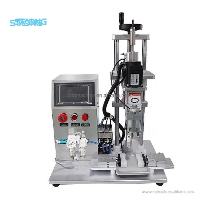 Small - Sized Robotic Screw Capping Machine Desktop Automatic Claw - Type for Cosmetics and Drinks Bottles