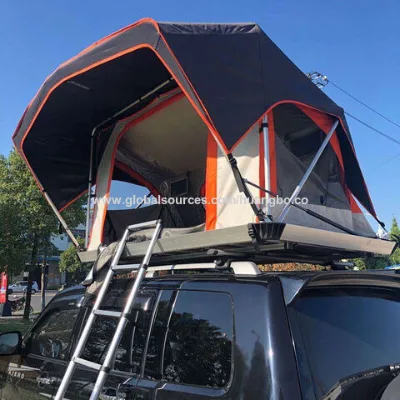 Soft roof roof tent 3-4 people automatic fast open aluminum car tent outdoor folding camping equipment