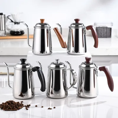 700ml Coffee Goose Neck Kettle 304 Stainless Steel Custom Engraving Gooseneck Kettle