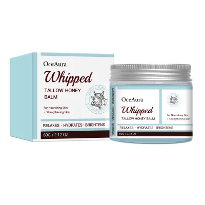 Private Label Ghk-cu Tallow Honey Balm Shea Butter Moisturizing Balm Smooth Hydrating Softening Refreshing Face Glow Balm