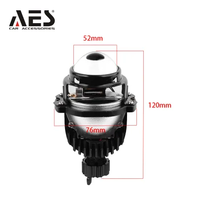 AES 1.8"/2"Bi Led Mini Projector Lens Blue Len 6000K 5000K Auto Headlight Universal 1.8Inch 2Inch Bi-led Projector Lens
