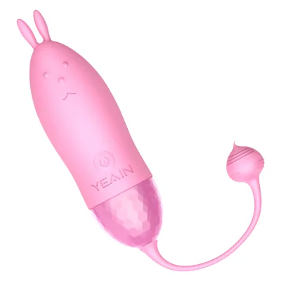 Lovely Animal Design Automatic Vibrating Love for Egg Multi-Frequency Vibration Jumping for Egg Rabbit Ears Stimulation Vibrator