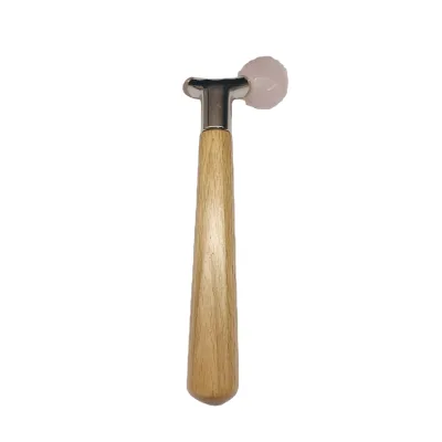 HY Custom Face Lifting Jade Massager Female Anti-Wrinkle Single Head Rose Quartz Jade Roller