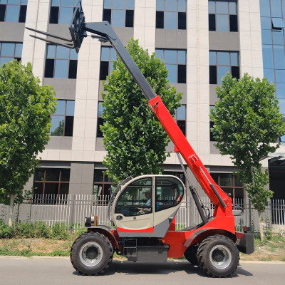 Telescopic Forklift Truck Four-wheel Drive New Forklift Truck Heavy-duty Construction Utility Forklift Truck