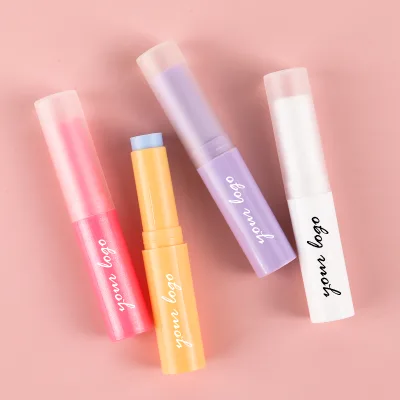 Custom logo Fruit Flavored Transparent Lip Balm Stick Moisturizing Chapstick Lip Balm Stick Private Label Lip Balm