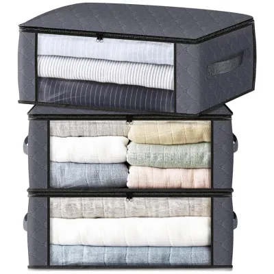 JUXINDA General Home Use Clothing Storage Bag, Multi-Purpose Fabric Organizer Pouch for Wardrobe for Garment Organization