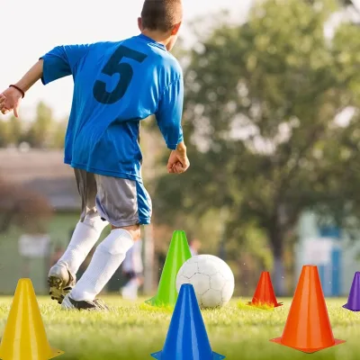 Hot Selling High Quality Attractive Price PE Material Training Equipment Football Basketball Soccer Cones Outdoor Indoor