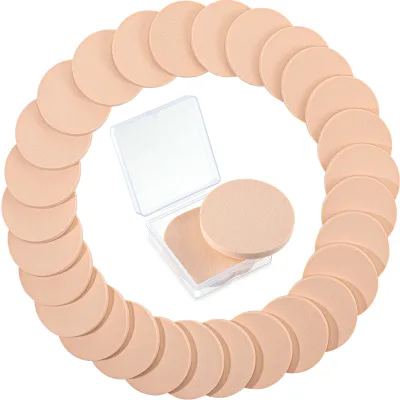 Soft Puff Cosmetic Tools Reusable Round Powder Puff Makeup Sponge Latex SBR Puff Makeup for Liquid Cream