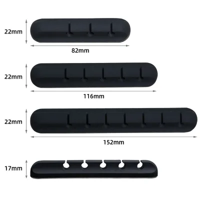 Silicone Cable Organizer USB Mouse Desktop Neat Cable Winder Management Clips Holder Cord Management for Desk