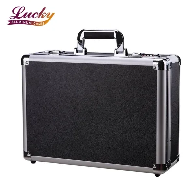 Customizable Black Aluminum Tool Box Hard Storage Case with Locks OEM Support Durable Manufacturer Directly Custom Aluminum case