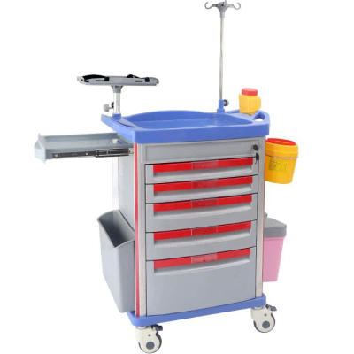 Medical Rescue Emergency Vehicle ABS Anesthesia Treatment Infusion Drug Delivery Multifunctional Equipment Cart Nurse Care