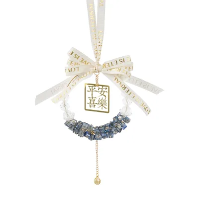 Luxury Cute Crystal Car Pendant Popular Interior Decorative Car Ornament for Girls Hangs in the Tail of the Car